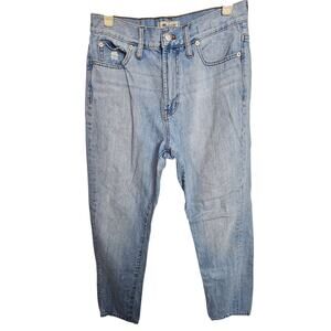 Madewell Womens The Perfect Summer Jeans Size 27 High Rise Light Wash Crop Prep
